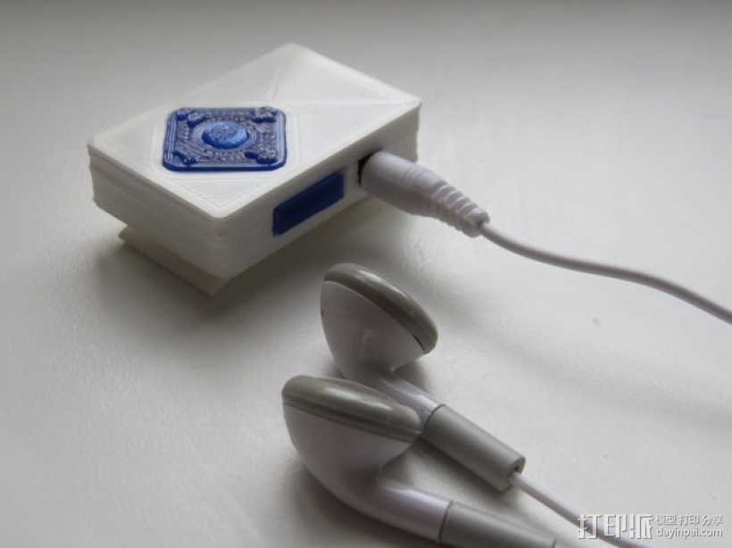 小型MP3播放器 3D打印模型渲染图