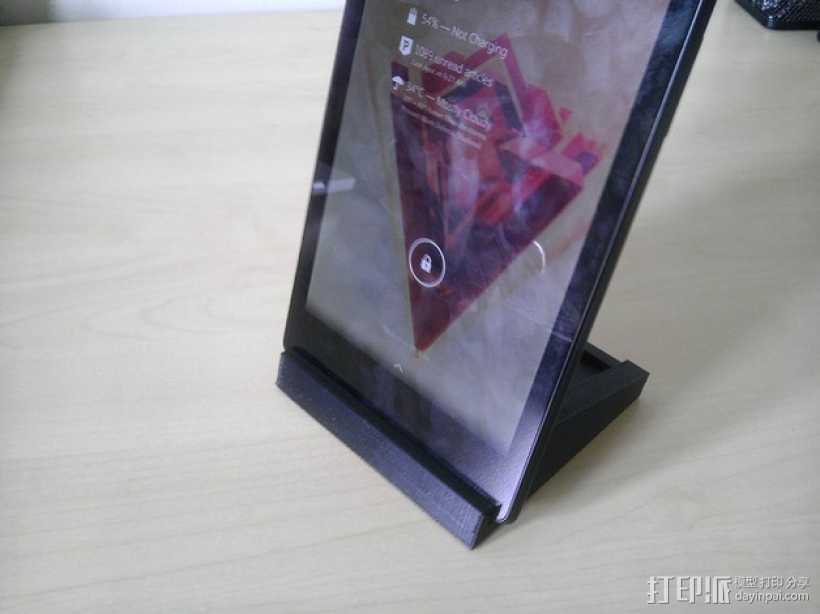 Nexus 7手机座 3D打印模型渲染图