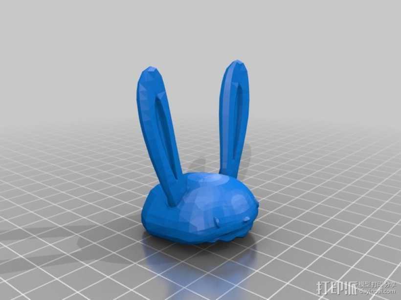 兔子造型摆件 3D打印模型渲染图