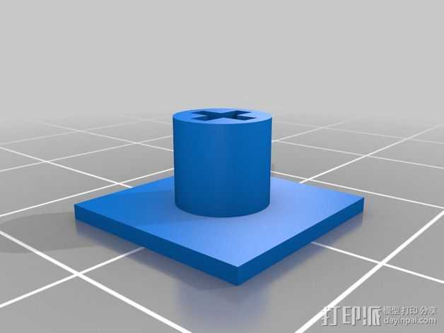 十字形帽 3D打印模型渲染图
