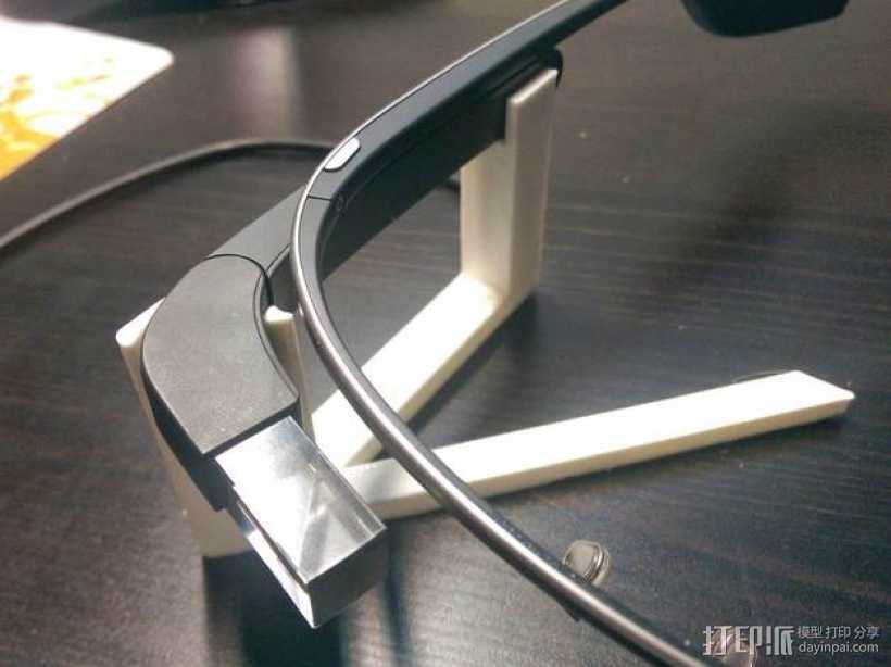 谷歌眼镜充电座 3D打印模型渲染图