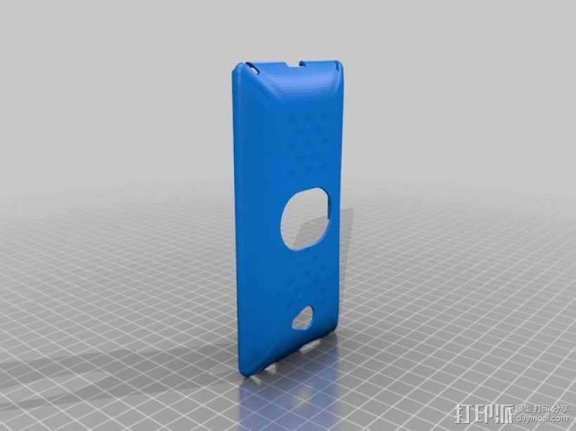 HTC 8X 手机壳 3D打印模型渲染图