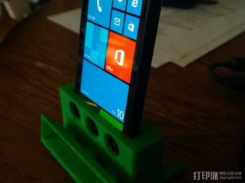Nokia Lumia 1020手机座 3D打印模型渲染图