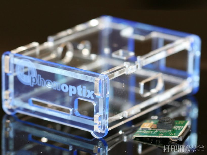 Raspberry Pi 保护壳 3D打印模型渲染图