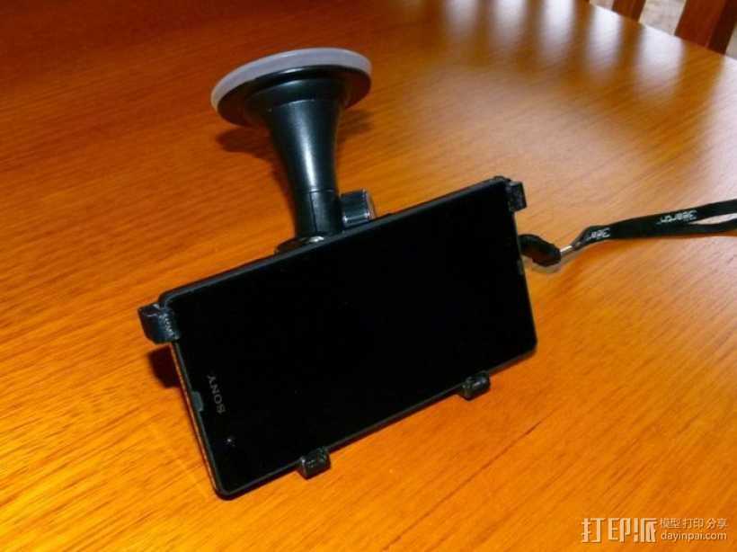 Sony Xperia Z支架 3D打印模型渲染图