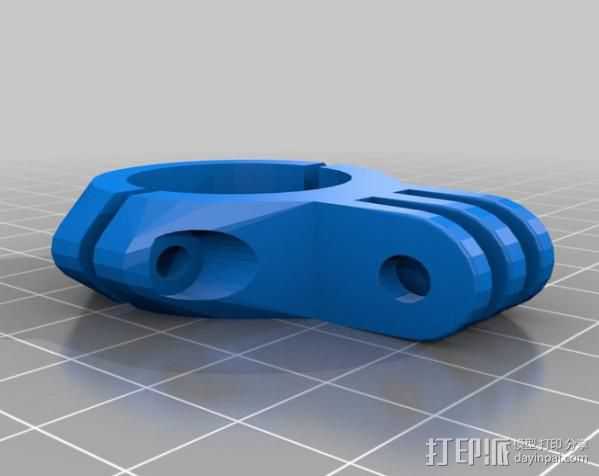 GoPro适配器 3D打印模型渲染图