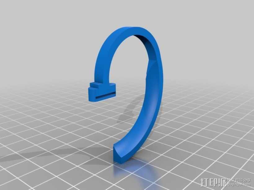 耳夹 3D打印模型渲染图
