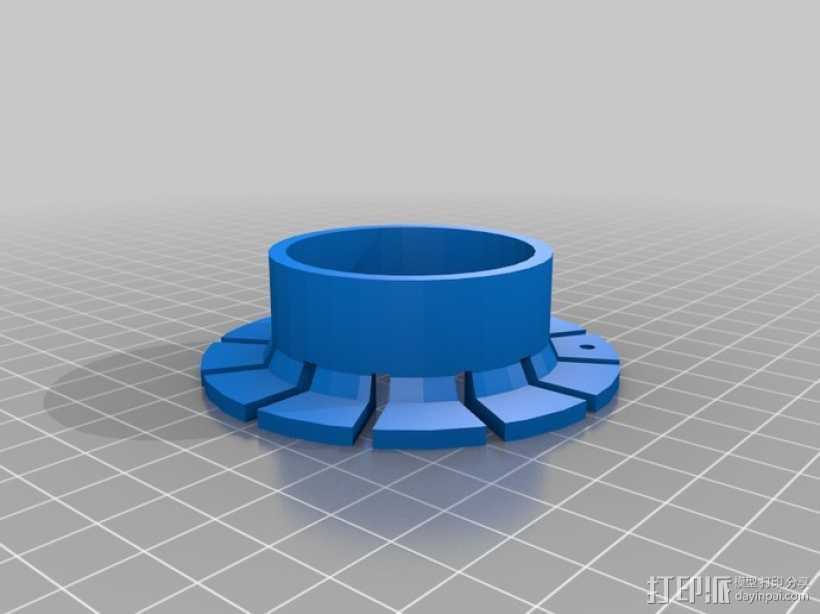 圆形绕线器 3D打印模型渲染图