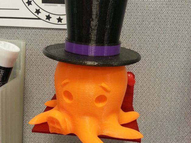 Octo章鱼大礼帽 3D打印模型渲染图