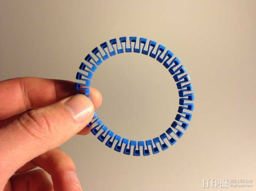 定制化圆形手镯 3D打印模型渲染图