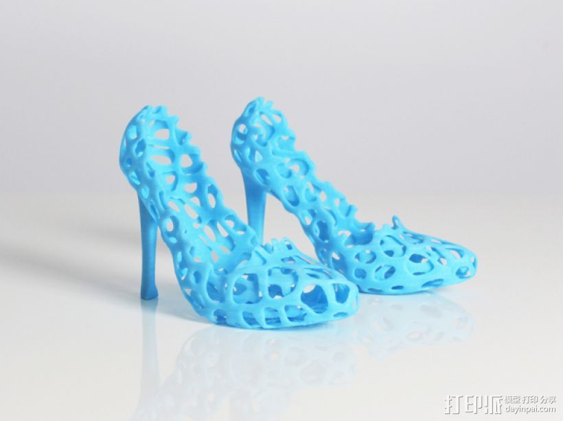 镂空高跟鞋 3D打印模型渲染图