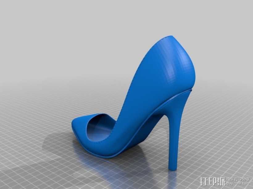 Pigalle高跟鞋 3D打印模型渲染图