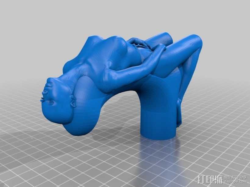 拐杖手柄 3D打印模型渲染图