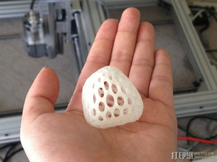 镂空小球  3D打印模型渲染图