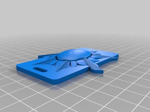 太阳 钥匙坠 3D打印模型渲染图