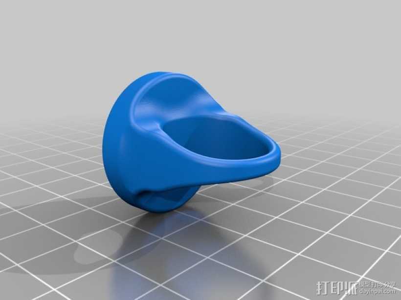 elsa 戒指 3D打印模型渲染图