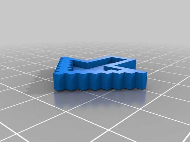 箭头 钥匙坠 3D打印模型渲染图
