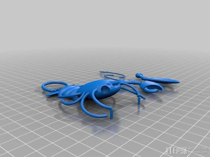 大龙虾 吊坠 3D打印模型渲染图