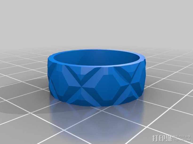 纺纱环 戒指 3D打印模型渲染图