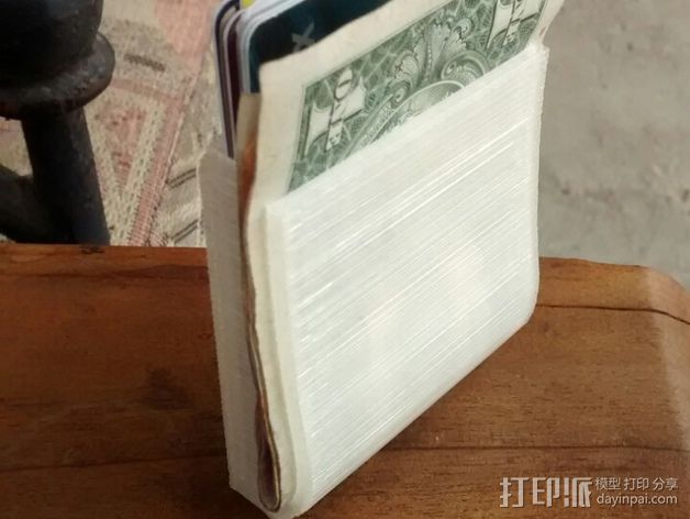 钱夹 钱包 3D打印模型渲染图