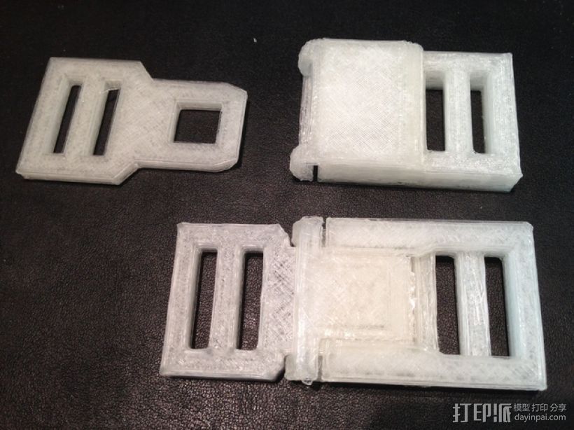 Bowers皮带扣 3D打印模型渲染图
