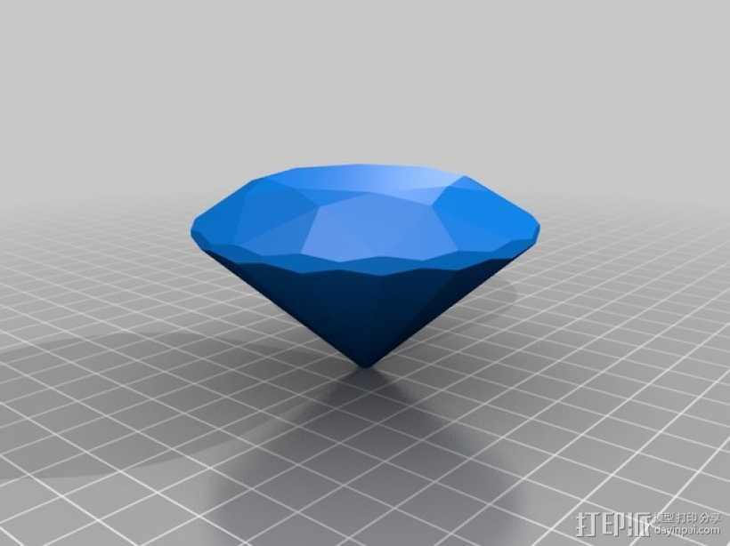 钻石 模型 3D打印模型渲染图