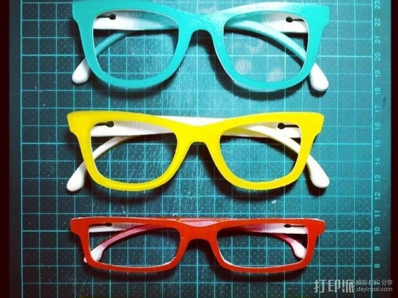 Occhiali眼镜 3D打印模型渲染图