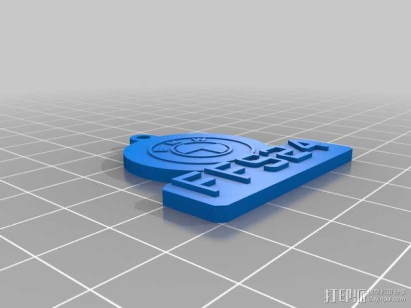 BMW - FFS24汽车钥匙坠 3D打印模型渲染图