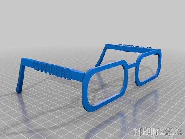 CHARGERS眼镜 3D打印模型渲染图
