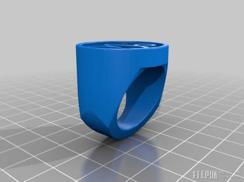 摩羯座 指环 3D打印模型渲染图