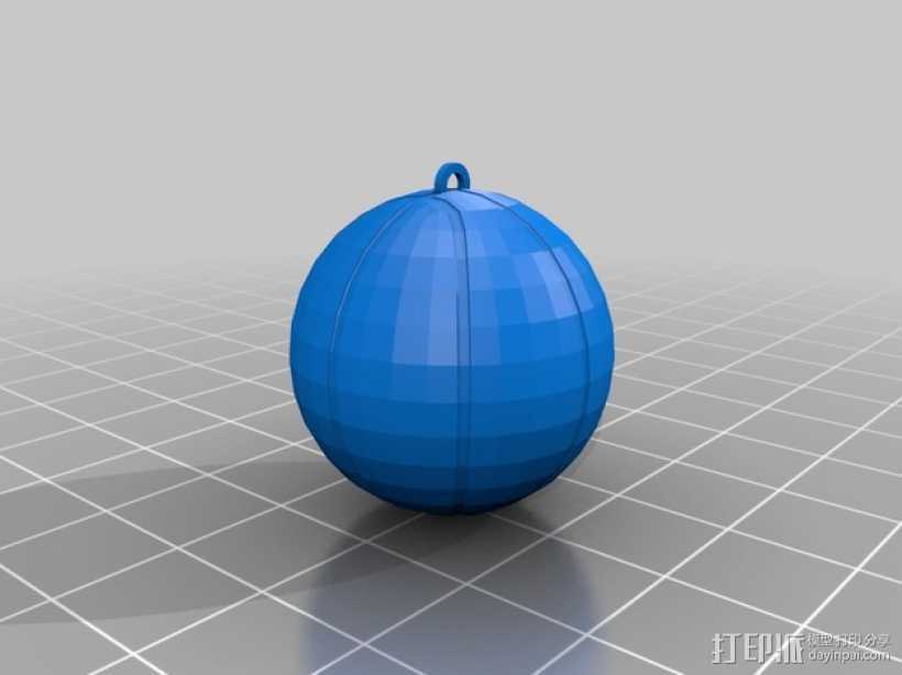 篮球挂件 3D打印模型渲染图