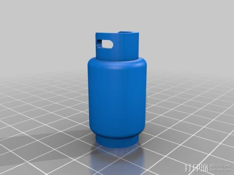 煤气罐挂件 3D打印模型渲染图