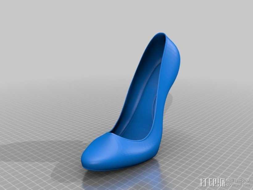 T-Rex高跟鞋 3D打印模型渲染图