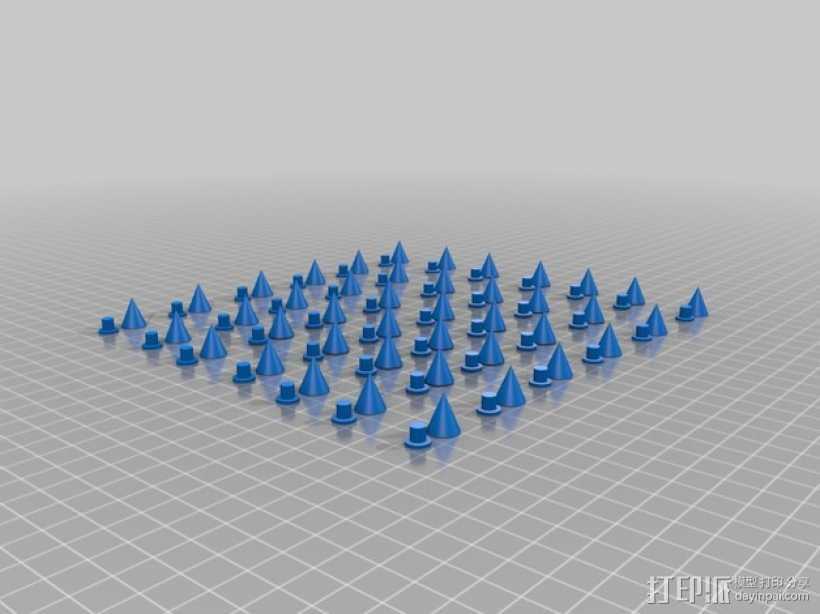 朋克风铆钉 3D打印模型渲染图