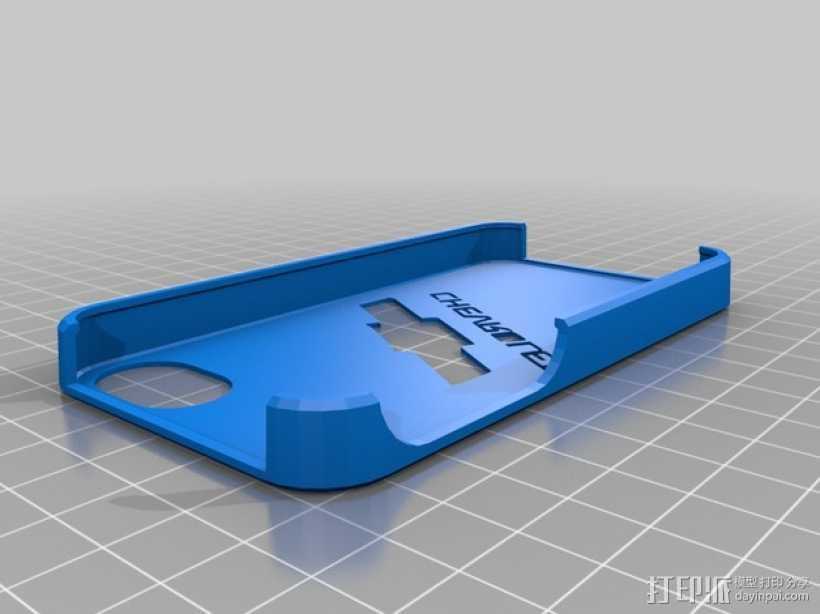 雪佛兰汽车标志iphone 4/4s手机保护壳 3D打印模型渲染图