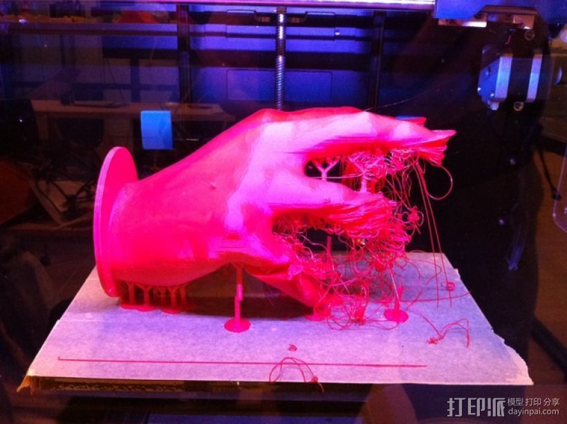 僵尸的手 3D打印模型渲染图