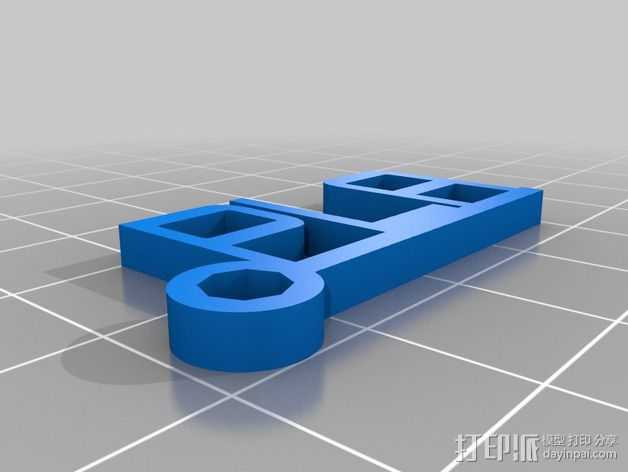 PLA字母吊坠 3D打印模型渲染图
