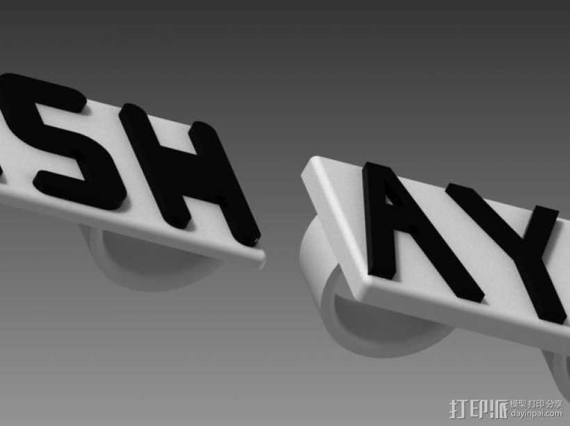 Eshays指节套环 3D打印模型渲染图