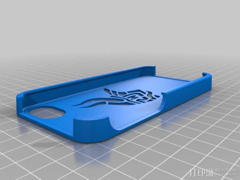 维京人标志 iPhone5手机保护套 3D打印模型渲染图