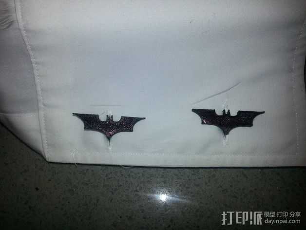 蝙蝠侠袖扣 3D打印模型渲染图