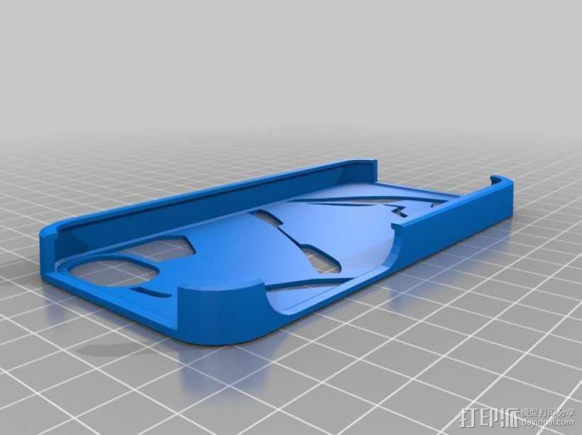 钢铁侠iPhone5 手机保护壳 3D打印模型渲染图