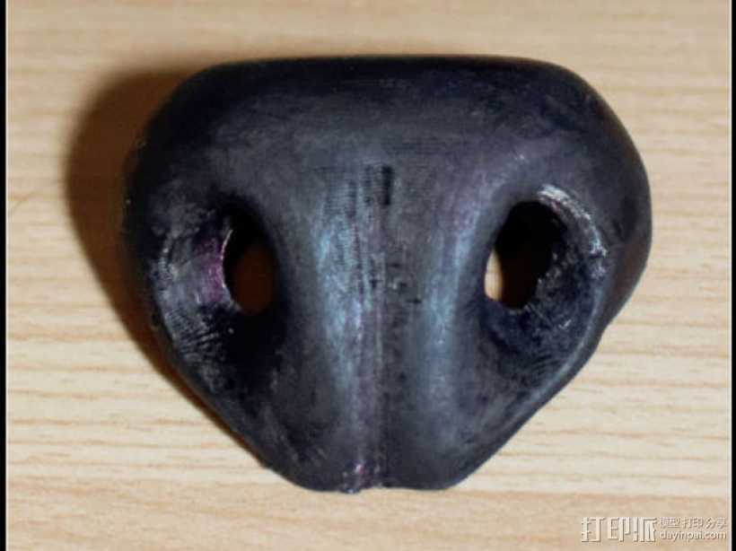 狗鼻子 模型 3D打印模型渲染图