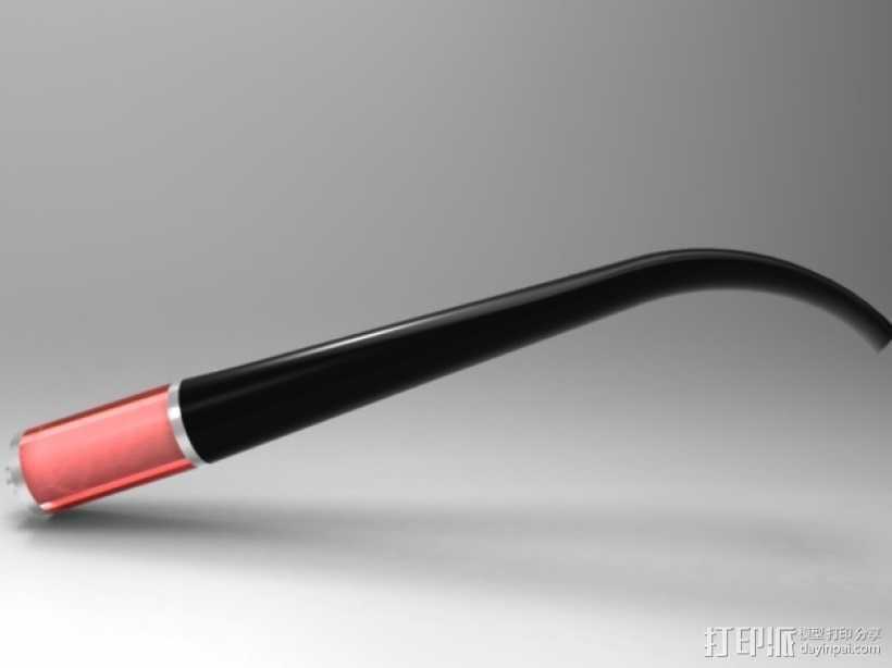 长烟斗管 3D打印模型渲染图