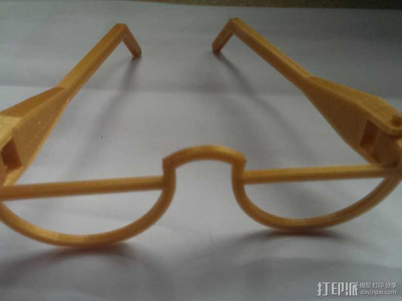 哈利波特眼镜 3D打印模型渲染图