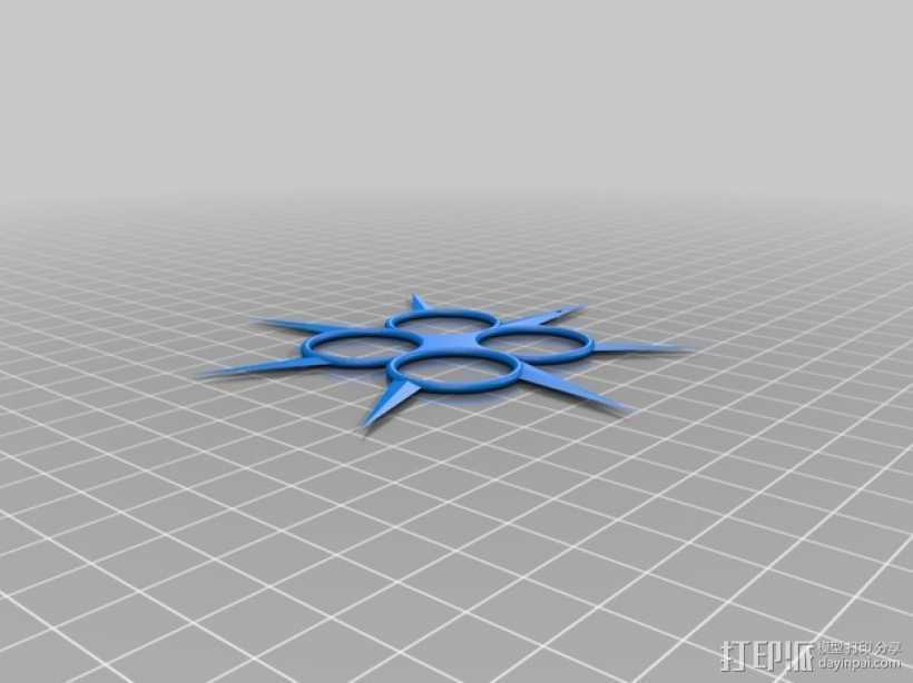 忍者镖 3D打印模型渲染图