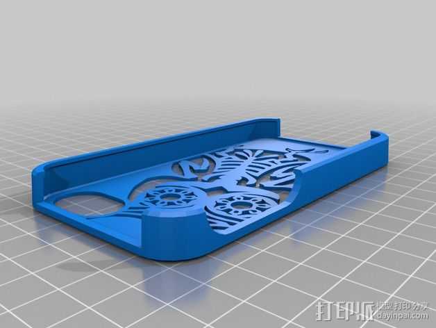 猫头鹰 IPhone 外壳 3D打印模型渲染图