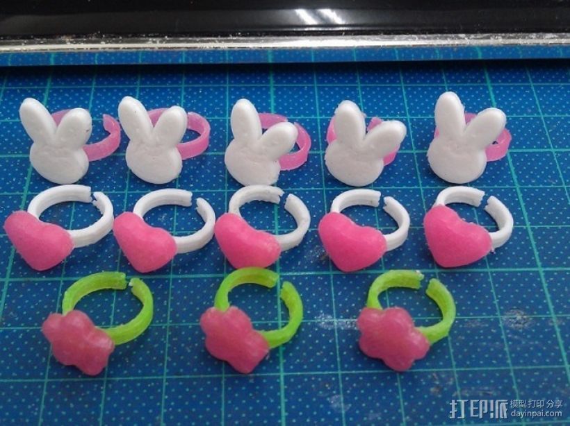 玩具戒指 3D打印模型渲染图