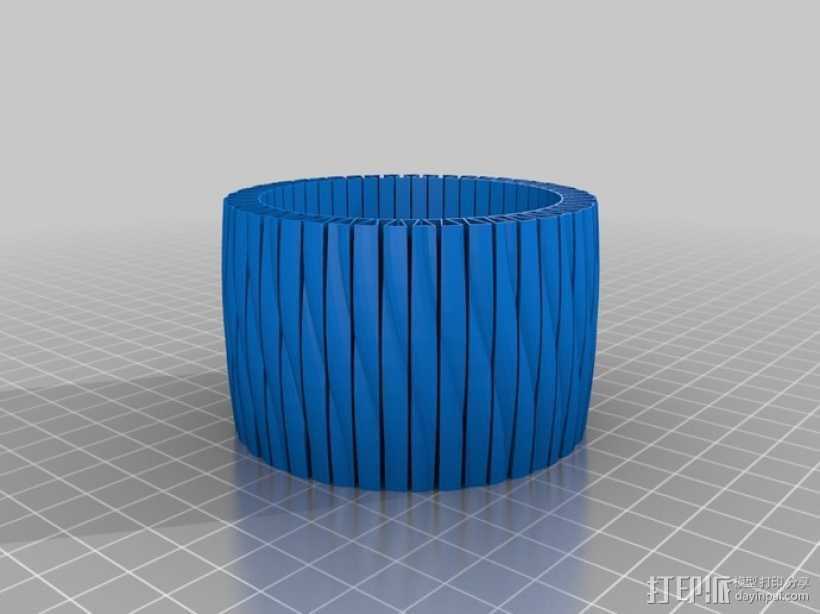 弹性手镯 3D打印模型渲染图