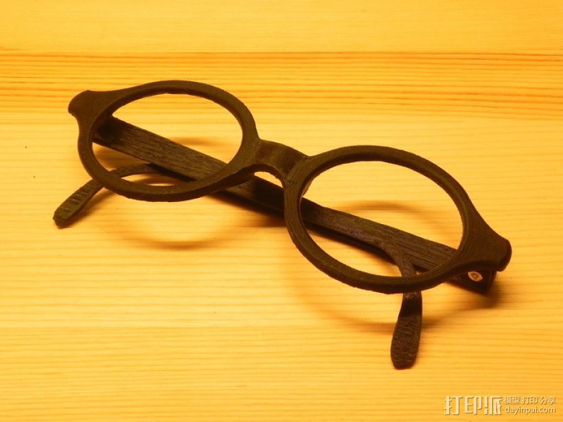 眼镜架 3D打印模型渲染图