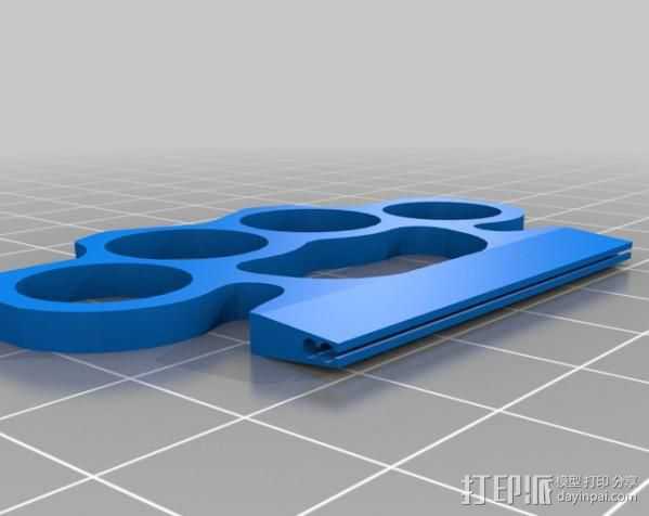 指节铜环 3D打印模型渲染图